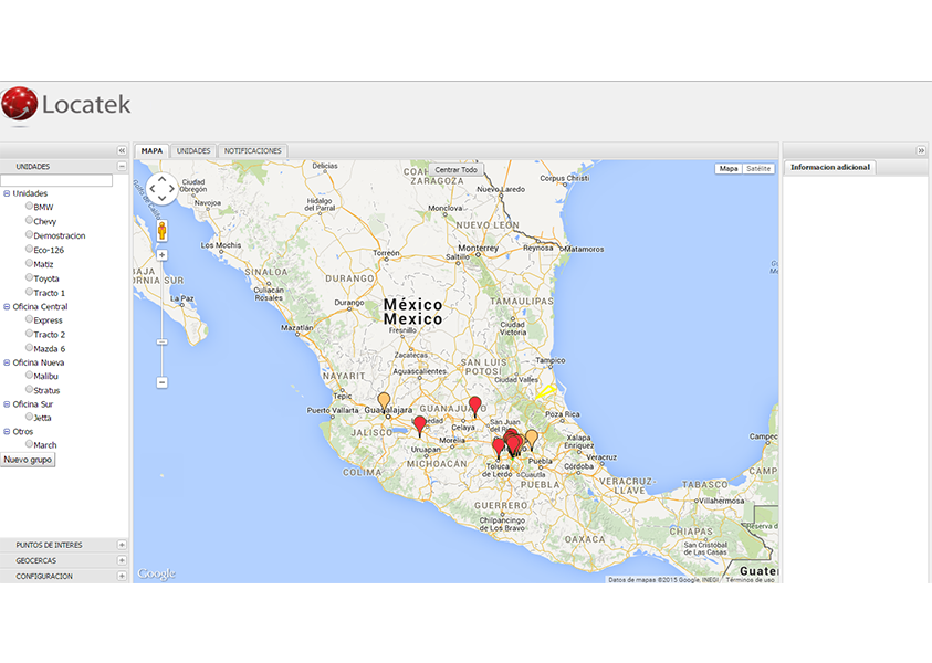 Visualización general de todas las unidades imagenlok